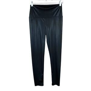 Nanamacs Clothing Leggings Shimmery Black Wet Look Stretchy Women’s M